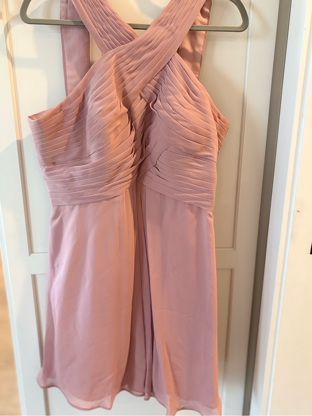 Azazie Dusty Rose Chiffon Dress